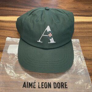 Aime Leon Dore - Needlepoint ‘A’ Hat - Botanical Garden Green